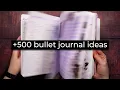 Bullet journal ideas MARATHON 500 ideas for your bujo