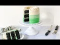 Green Ombre Cake Decorating Tutorial for Beginners