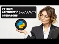 Write a Program in python that reads two numbers arithmetic operations displays result
