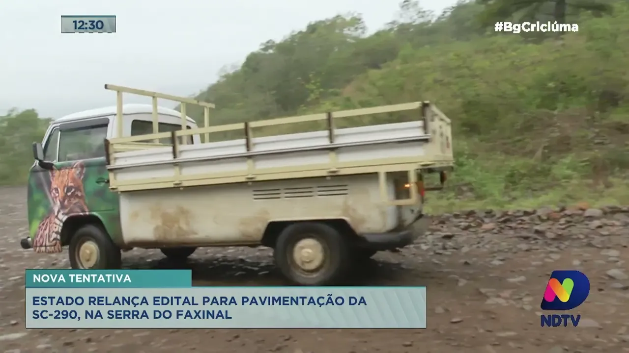 Estado relança edital para pavimentação da SC-290, na Serra do Faxinal