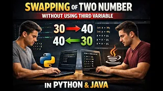 Swapping Two Numbers Without Third Variable in Python and Java With Example