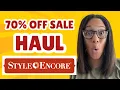 BIG SALE HAUL Went to Style Encore to shop their 70 off sale items deal and I m sure glad I did