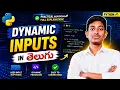 Dynamic Inputs in Python Telugu Input from User Explained Easy