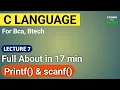 use of printf scanf in C Language Coding ka Nasha in hindi