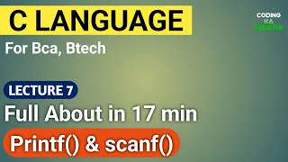 use of printf scanf in C Language Coding ka Nasha in hindi