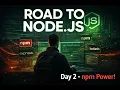 Road to Node js Day 2 - npm package json Explained Dependencies Scripts Project Setup