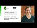 Sebastian Theophil Typescripten generating type-safe JavaScript bindings for emscripten