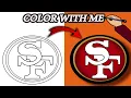 Coloring San Francisco 49ers Logo