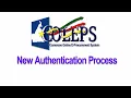 COLEPS New Authentication Procedure 2026