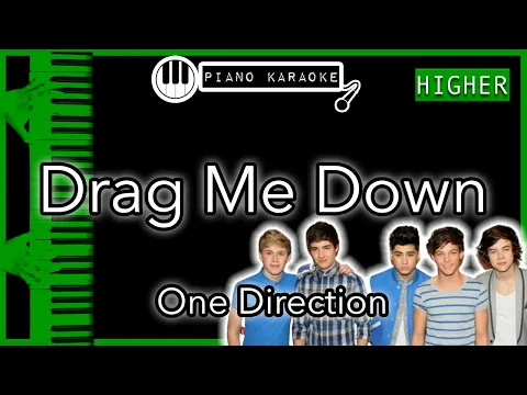 Download MP3 Drag Me Down (HIGHER +3) - One Direction - Piano Karaoke Instrumental