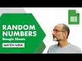 Generating Random Numbers in Google Sheets