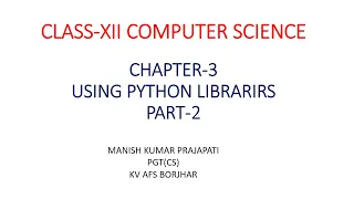 USING PYTHON LIBRARIES PART-2