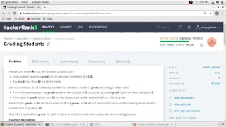 Grading Students Hacker Rank in C Programming
