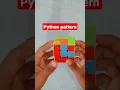making python pattern with 3 by 3 Rubik s cube