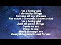 Download Lagu Lucky Girl - Carlina (Lyrics) “All good things come to me, flow to me, move through me”