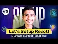 ReactJS Setup Guide in Hindi How to Install NodeJS VS Code Create React App with Vite