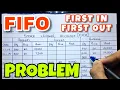 FIFO Method First In First Out Store Ledger Account - Problem