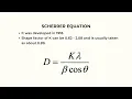 XRD Powder Diffraction Scherrer Equation