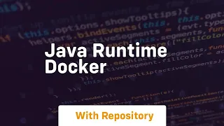 java runtime docker