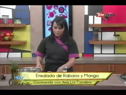 Ensalada de rábano y mango