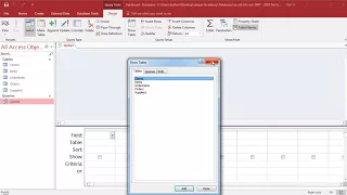 SQL course - SQL-view in Microsoft Access lesson 2