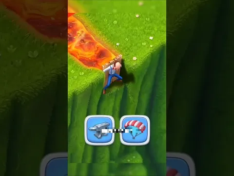 लावा से बचने के लिए भागा, लेकिन रास्ता ही टूट गया! 😱🌋