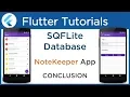 Flutter SQLite Database Tutorial using SQFLITE plugin Finishing Touches 9