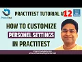 PractiTest Tutorial - Customizing Personal Settings in PractiTest