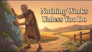action is the foundational key to all success the king and the boulder a moral story
