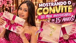 OLHA COMO FICOU O MEU CONVITE 😱