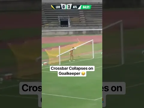 Crossbar Collapses on Goalkeeper 😂