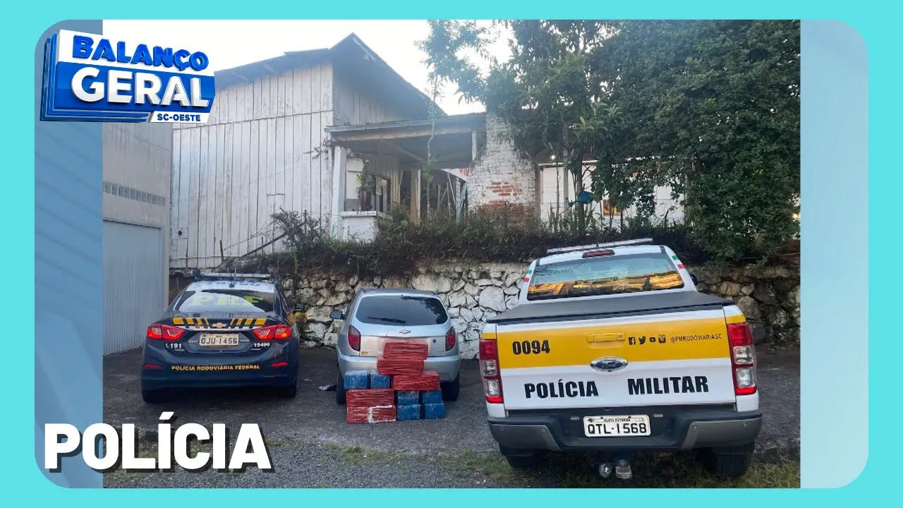 Homem é preso transportando 163 kg de maconha na SC-355 em Iomerê