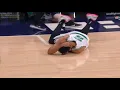 Derrick White head injury after Colliding with Marcus Smart