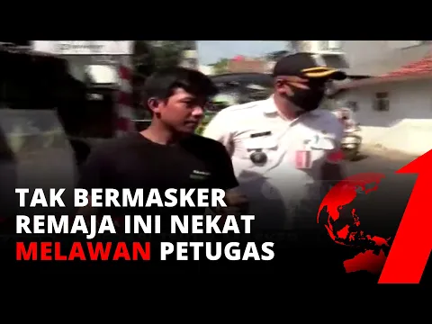 Ngeyel, Remaja Tak Bermasker Nekat Melawan Petugas Saat Operasi Tertib Masker | tvOne