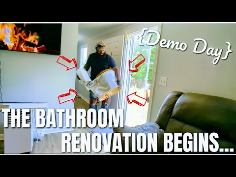 Download MP3 The Bathroom Renovation Begins!!!! | RENOVATING OUR SINGLE WIDE MOBILE HOME {DEBT FREE}