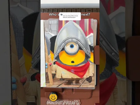 ASMR Drawing Minion James #sketchbook #disneyart #prismacolor #ohuhumarkers #asmrart #minions