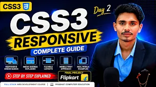 Full Stack Web Development Responsive Web Design with Project CSS Day 2 Media Query Tutorial