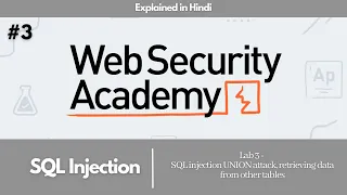 SQL Injection Lab 3 - SQL Injection UNION Attack Retrieving Data From Other Tables