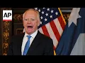 Tim Walz responds after Trump halts some Medicaid funding to Minnesota