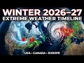 Winter 2026 27 Timeline USA Canada Europe Face Extreme Cold Blizzards Polar Vortex