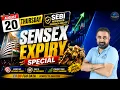 LIVE Sensex Expiry Setup Alert Big Warning for Nifty Traders FII DII Data Reveals Something Big