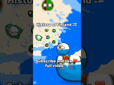 History of Finland 🇫🇮 p 4 #countryballs #map #europe #finland #sweden #geography #mapping