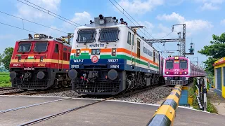 Dangerous Ghost Headed Viswabharati Passengers Furious Moving Throughout at Railgate crossing 
