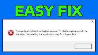 How To Fix No Qt Platform Plugin Could Be Initialized Error The Application Failed To Start