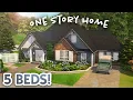 Single Story Home for a Big Family The Sims 4 Speed Build