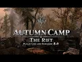 A Quiet Autumn Camp in the Rift 🍂 | Skyrim Forest & Camp Ambience | Sleep & Relax (10 Hours)