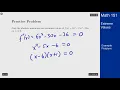 Calculus 1 - Example Problem