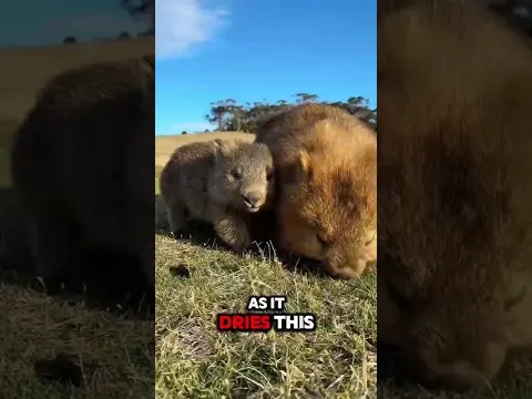 Wombat poop is cube-shaped