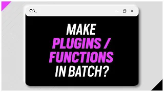 How to make Plugins Functions in Batch Programming www thebateam org