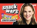 Jennifer Garner Tries British American Food Snack Wars